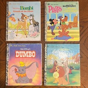 Disney kids books | lot of 4 vintage Disney Golden Books | 70’s, 80’s and 90’s